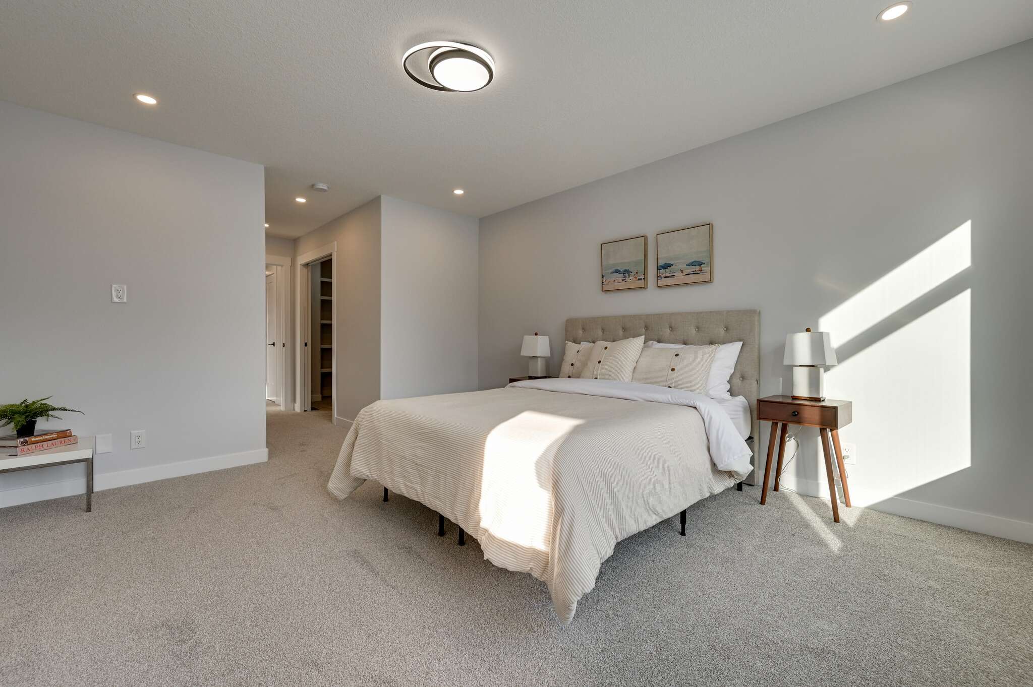 modern spacious bedroom